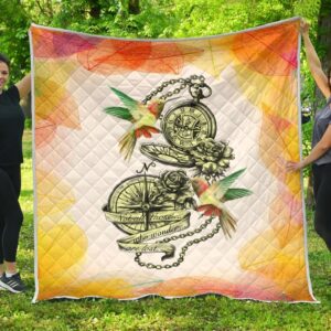 Hummingbirds Art Quilt Pt022  Quilt
